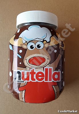 Okazja! dedykacja Specjalna Limitowana Nutella 1 kg w szklanym słoiku - RENIFER