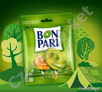 Bonpari orginal oryginał - Bon Pari - owocowe cukierki 90 g roślinne ekstrakty i naturalne składniki