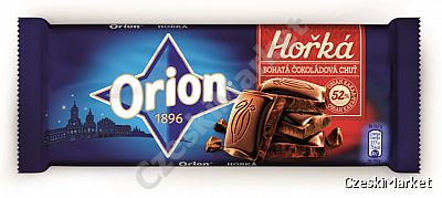 Gorzka czekolada 100g - 52% kakao - Orion 1896
