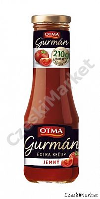 Otma Gurman Jemny Ketchup - czeski - łagodny - 300 g wysoka zawartość pomidorów