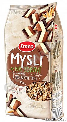 Emco Crunchy musli müsli trio 750 g (bez oleju palmowego!)