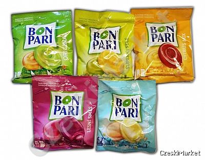 ZESTAW 5 x Bon Pari - pyszne cukierki różne smaki (OPIS!)