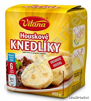 Knedliki Vitana houskove - bułkowe - 6 porcji (26 knedlików), Vitana, 450g - szybko, wygodnie i wybornie! - szybki przepis