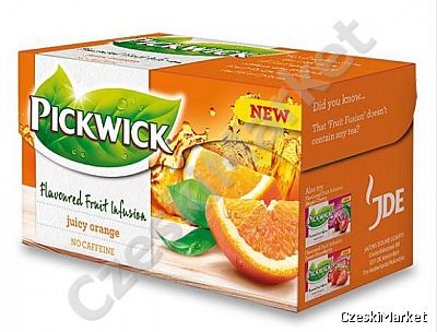 Soczysta Pomarańcza NOWOŚĆ Herbata Pickwick - Juicy Orange 20 szt NOWOŚĆ na zimno i na gorąco