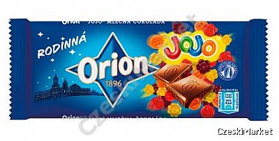 Czekolada mleczna Orion z Jojo żelkami, galaretką - 150 g - nowość
