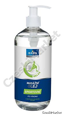 Alpa oliwka do masażu 500 ml (z mentolem i olejkami eterycznymi) sportowa i nie tylko mięśnie stawy