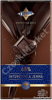 Orion 1896 - gorzka czekolada 68% intensywna i delikatna - Mistrzowska Edycja