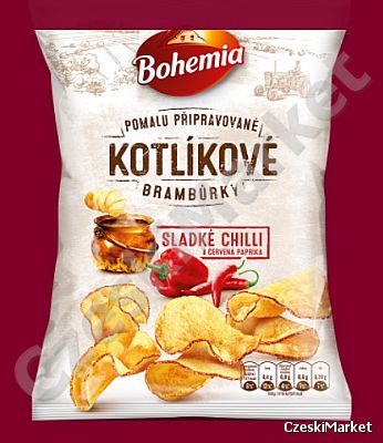 Bohemia Kotlikove bramburky słodkie chilli i czerwona papryka 120 g