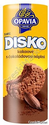 Disko disco kakaowe ciasteczka z czekoladowym wypełnieniem 169g markizy