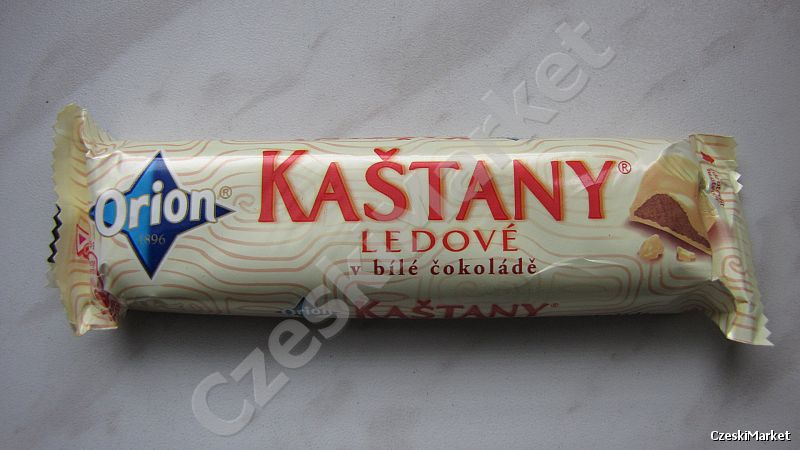 Kastany baton Kasztany Ledove - batonik w białej czekoladzie