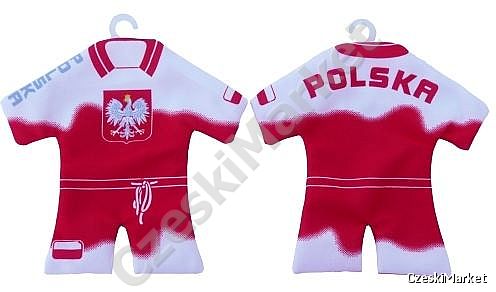 Zawieszka Polska - mini koszulka klubowa dla kibica