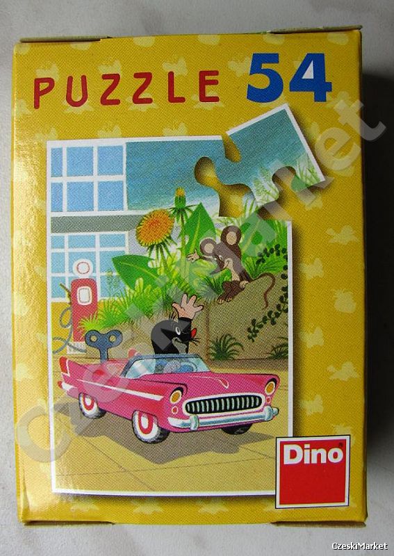 Puzzle mini - Krecik w samochodzie - aż 54 elementy!
