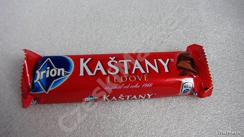 Kastany Kasztany Ledove - batonik w gorzkiej czekoladzie (także do lodówki)