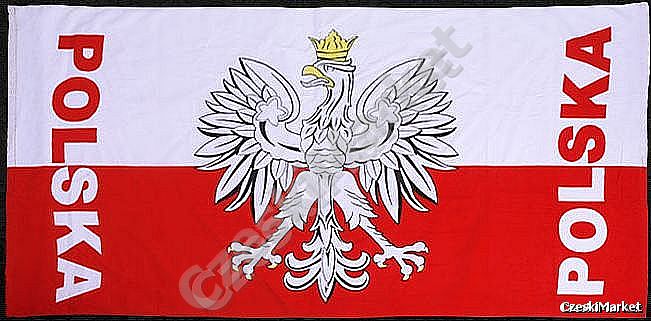 Zestaw prezent nie tylko dla kibica (Szalik + Ręcznik z orłem) Polska