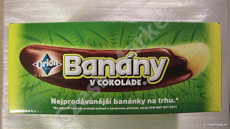 TANIEJ paczka 48 sztuk Bananki w gorzkiej czekoladzie - firma Orion