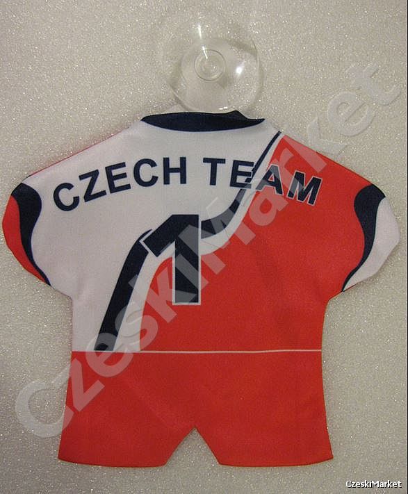 Zawieszka Czechy - mini koszulka klubowa z przyssawką (różne wzory)