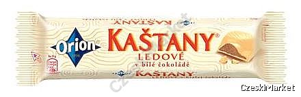 Kastany baton Kasztany Ledove - batonik w białej czekoladzie