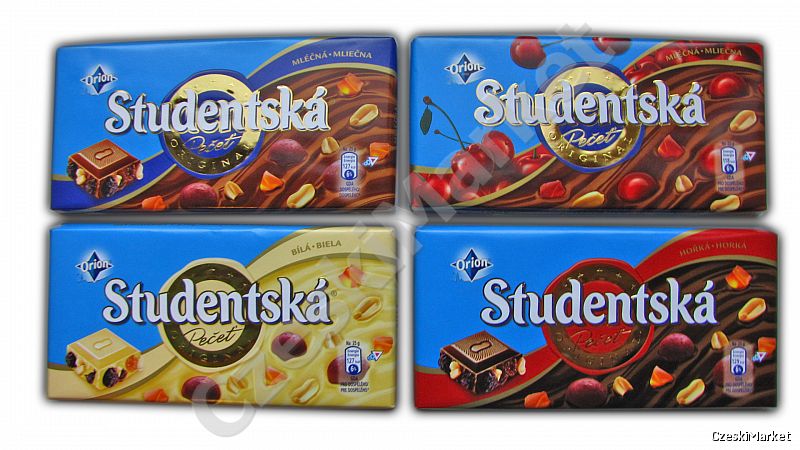 SUPER Zestaw 9 czekolad Studentska 2013/ 2014