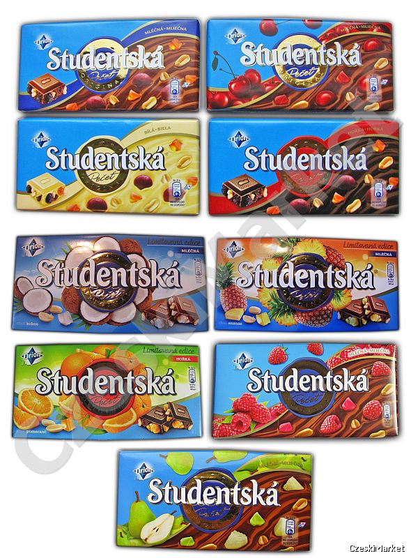 SUPER Zestaw 9 czekolad Studentska 2014 (4+5)