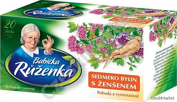 Herbata Babcia Ruzenka - mieszanka 7 ziół z żeń - szeniem