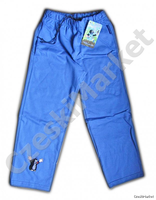 Spodnie dresowe Krecik - wysoka jakość, oryginalny produkt 98 - 104 - niebieskie