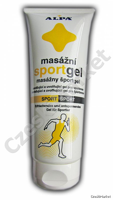 Alpa Sport żel z kreatyną w tubce 210 ml do masażu regeneracyjnego - Mazazni Masazni Sportgel (nowe opakowanie)