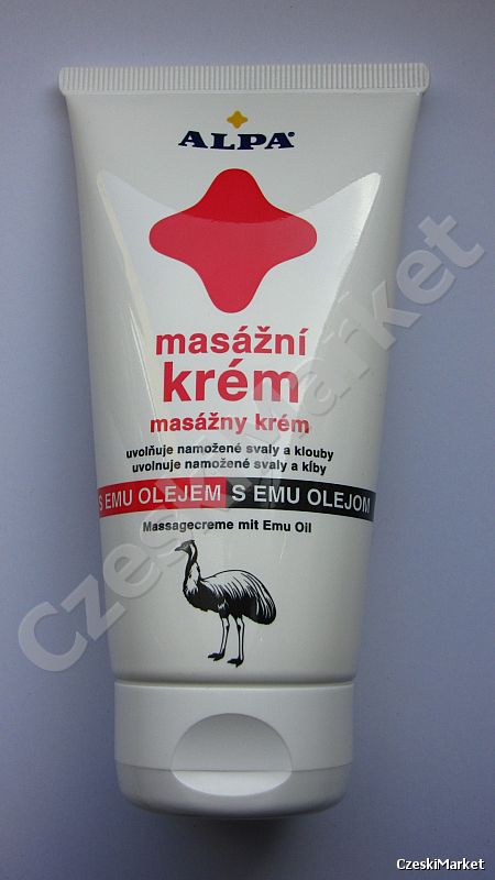 Alpa krem balsam do masażu z olejkiem EMU - 150 ml - z dużą zawartością kwasów tłuszczowych łagodzi bóle mięśni i stawów.
