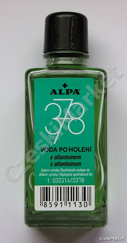 Alpa 378 - woda po goleniu 50 ml do dezynfekcji, odświeża skórę po goleniu, zawiera septonex