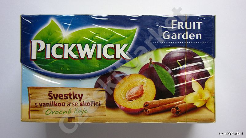 Herbata Pickwick - Śliwka z Cynamonem, wanilia (wyborna na gorąco i na zimno) 20 sztuk w kopertkach