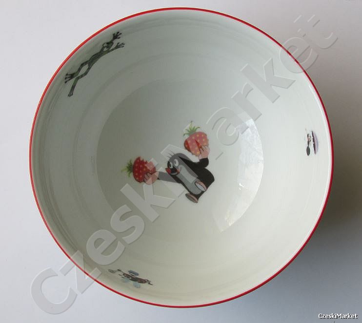 Miseczka miska głęboki talerz porcelana Krecik 14,5 cm