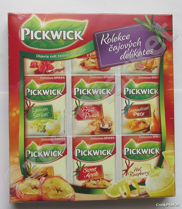 Pickwick 36 x Herbata Zestaw Mix 6 smaków - delikates - czarne, zielone, owocowe, ciekawe smaki (36 sztuk)