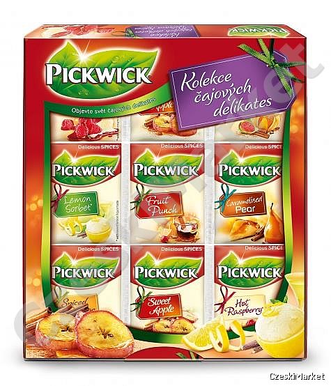 Pickwick 36 x Herbata Zestaw Mix 6 smaków - delikates - czarne, zielone, owocowe, ciekawe smaki (36 sztuk)