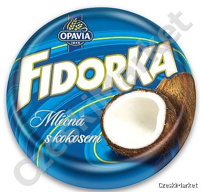 Fidorka wafelek - Fidorki kokosowa mleczna 30 g (niebieska)