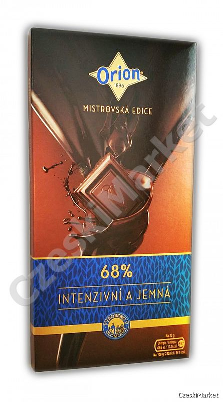 Orion 1896 - gorzka czekolada 68% intensywna i delikatna - Mistrzowska Edycja
