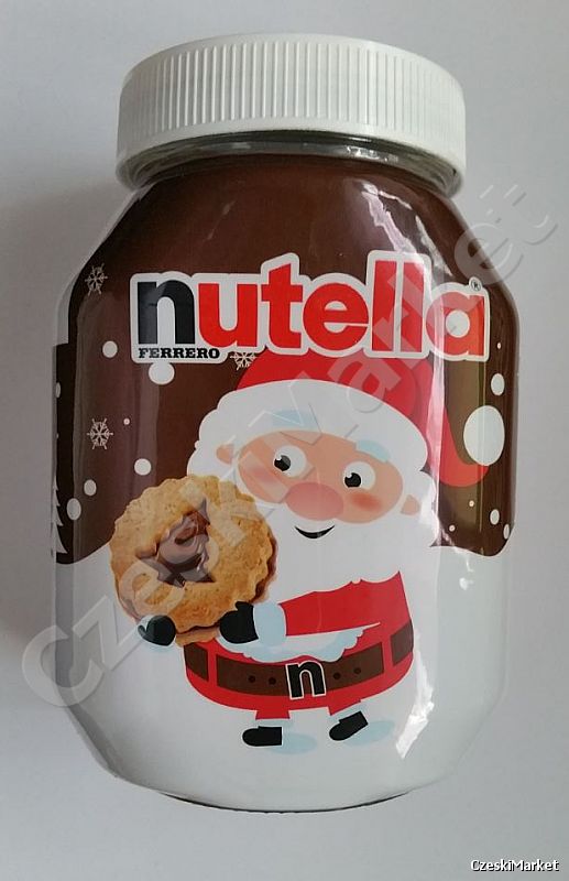 Okazja! Nutella 1 kg w szklanym słoiku - Św. Mikołaj, Święta ! różne wzory