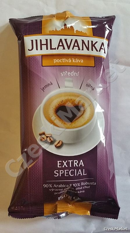 Kawa Jihlavanka 150g - Extra Special 90% Arabica i 10% Robusta - średnia