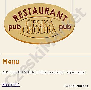 Restauracja Ceska Hodba w Krakowie