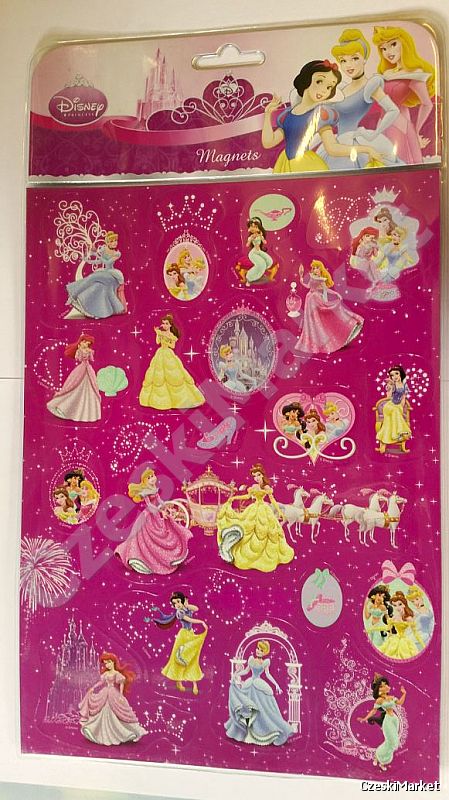 OSTATNIE SZTUKI 19 x piękne magnesy Królewny, księżniczki Disney - magnes ! Śnieżka, Kopciuszek, Bella, Dżasmina, Aurora
