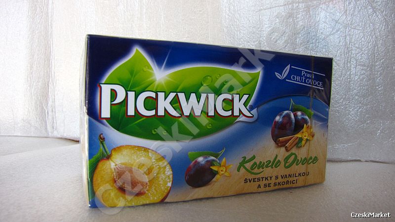 Herbata Pickwick - Śliwka z Cynamonem, wanilia (wyborna na gorąco i na zimno) 20 sztuk w kopertkach