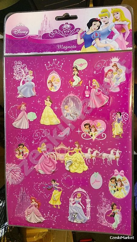 aż 19 x piękne magnesy Królewny, księżniczki Disney - magnes ! Śnieżka, Kopciuszek, Bella, Dżasmina, Aurora