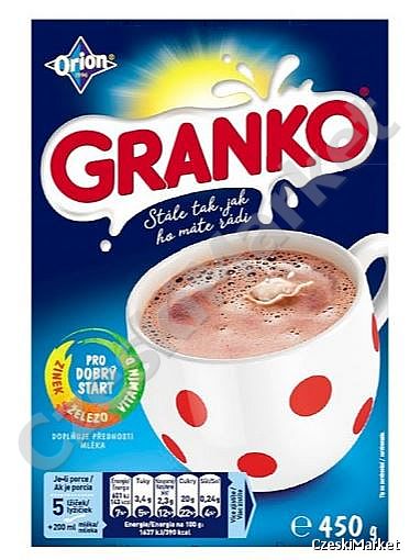 Napój Granko 450 g - wysokiej jakości kakao - jak czekolada na gorąco i na zimno Orion od 1979