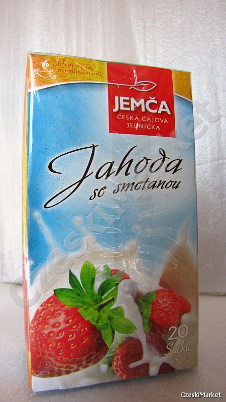 Jemca - Herbata Truskawki ze Śmietaną - 20 torebek