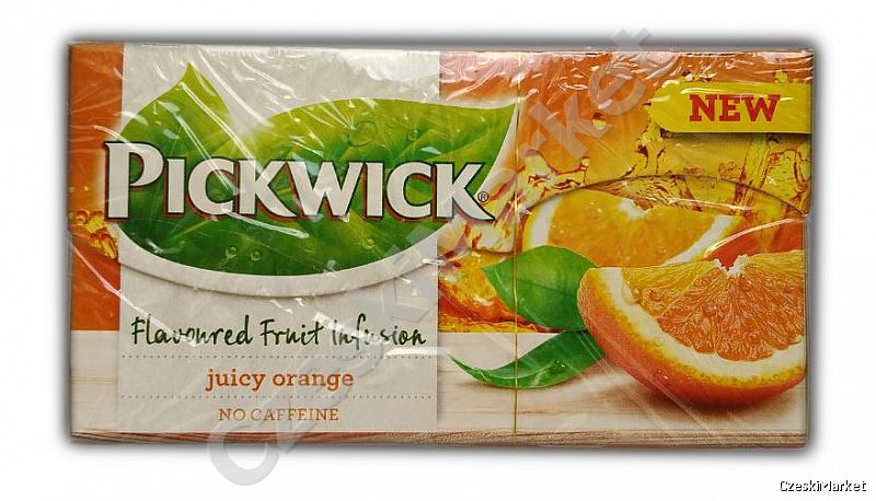 Soczysta Pomarańcza pomarańczowa NOWOŚĆ Herbata Pickwick - Juicy Orange 20 szt