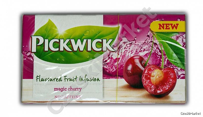 Pyszna herbata Pickwick Magiczna Wiśnia Magic Cherry - wiśniowa soczysta herbata owocowa