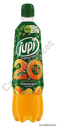 Syrop, super owocowy koncentrat Jupi 700ml - Pomarańcz (do napojów, ciast, deserów, lodów, naleśników)