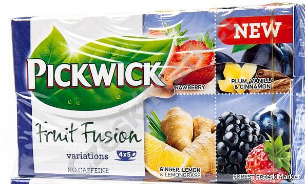 Pickwick - 4 w 1 - wariacja fioletowa- nowość - śliwka cynamon, truskawka, imbir, leśne owoce