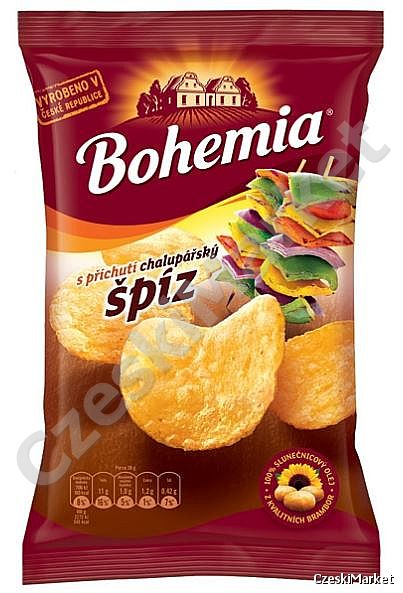 Chipsy Bohemia ze smakiem szaszłyk - 70 g