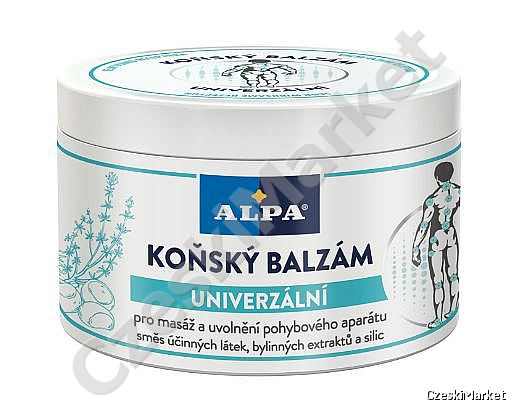 Alpa Koński balsam (końska maść - moc 16 ziół) 250 ml - łagodzi bóle mięśni i stawów