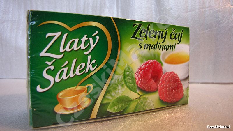 Zlaty Salek - herbata Zielona z Malinami