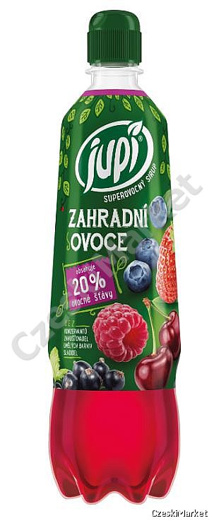 Syrop, super owocowy koncentrat Jupi 700ml - owoce leśne (do napojów, naleśników, lodów, deserów)
